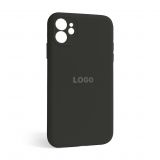 Чехол Full Silicone Case для Apple iPhone 12 dark olive (35) закрытая камера