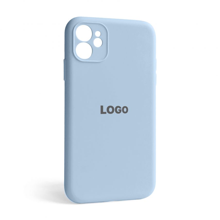 Чохол Full Silicone Case для Apple iPhone 12 light blue (05) закрита камера