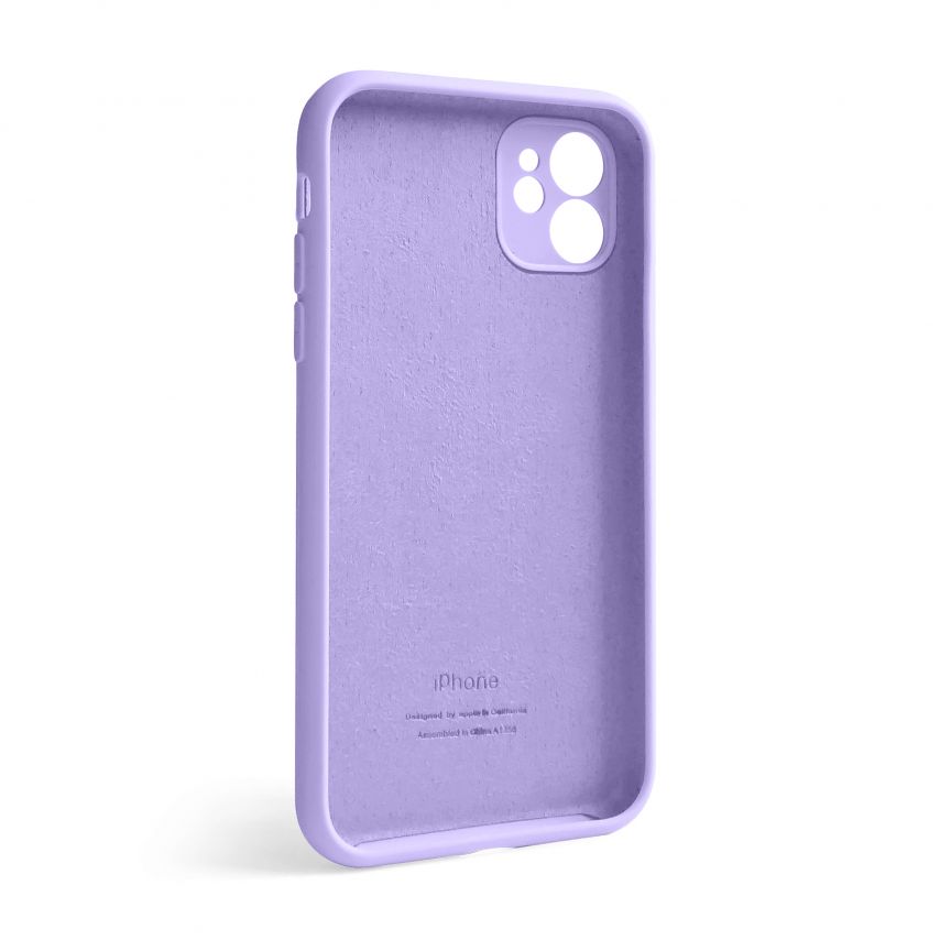 Чохол Full Silicone Case для Apple iPhone 12 lilac (39) закрита камера