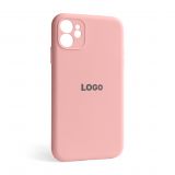Чохол Full Silicone Case для Apple iPhone 12 light pink (12) закрита камера