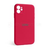 Чохол Full Silicone Case для Apple iPhone 12 rose red (37) закрита камера