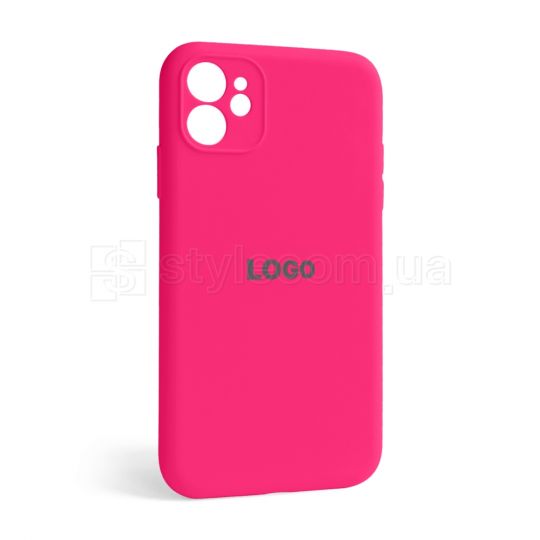 Чехол Full Silicone Case для Apple iPhone 12 shiny pink (38) закрытая камера