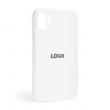 Чохол Full Silicone Case для Apple iPhone 12 white (09) закрита камера