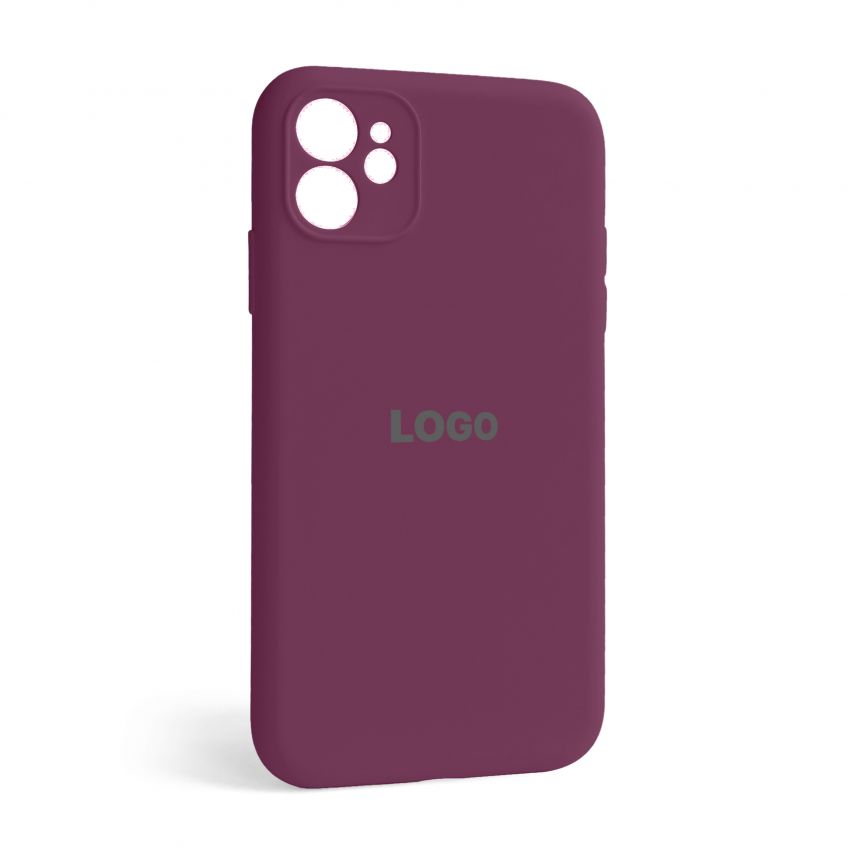 Чехол Full Silicone Case для Apple iPhone 12 plum (57) закрытая камера