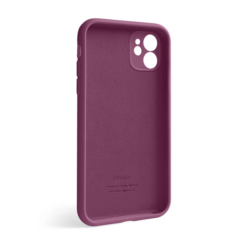 Чехол Full Silicone Case для Apple iPhone 12 plum (57) закрытая камера