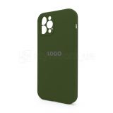Чохол Full Silicone Case для Apple iPhone 12 Pro army green (45) закрита камера