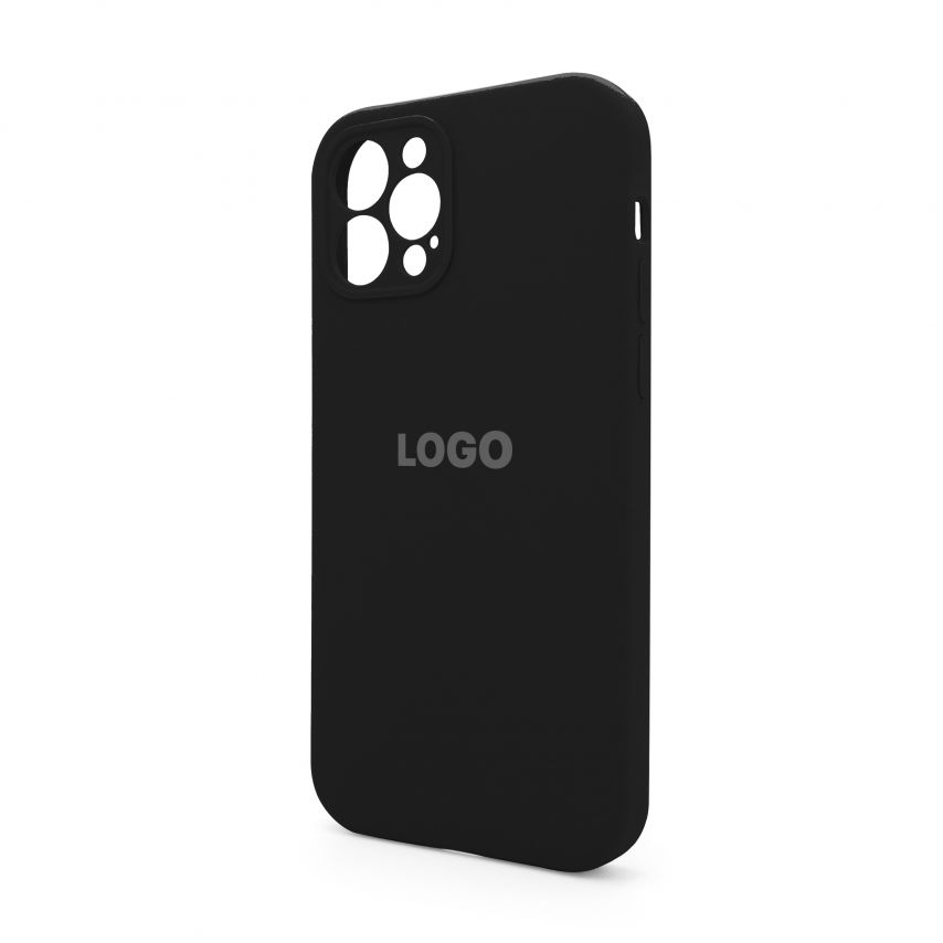 Чохол Full Silicone Case для Apple iPhone 12 Pro black (18) закрита камера
