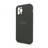 Чохол Full Silicone Case для Apple iPhone 12 Pro dark olive (35) закрита камера