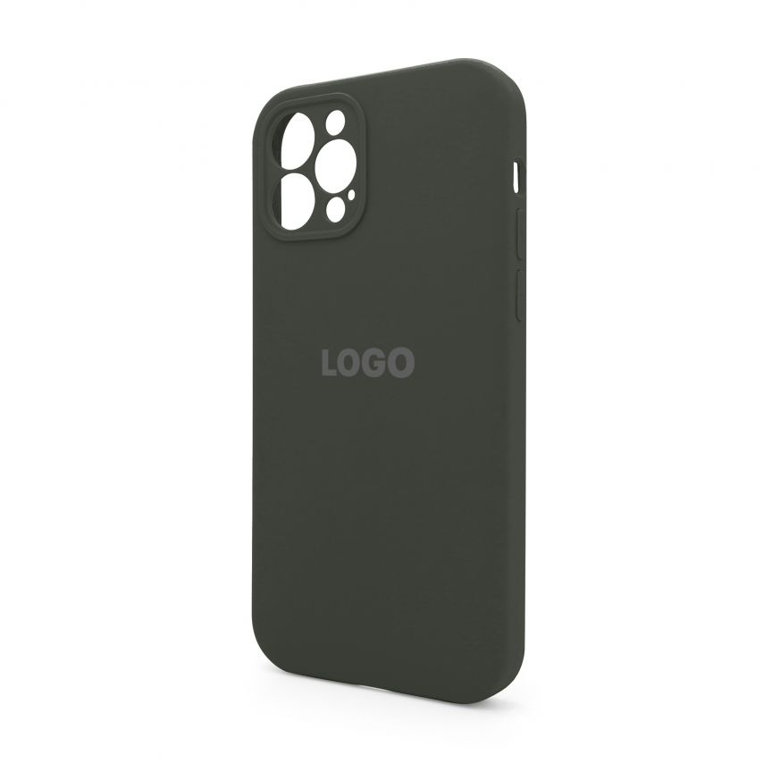 Чохол Full Silicone Case для Apple iPhone 12 Pro dark olive (35) закрита камера