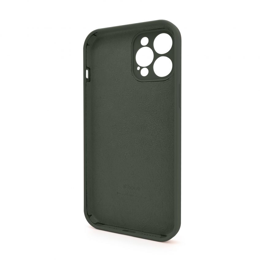 Чохол Full Silicone Case для Apple iPhone 12 Pro Max dark olive (35) закрита камера