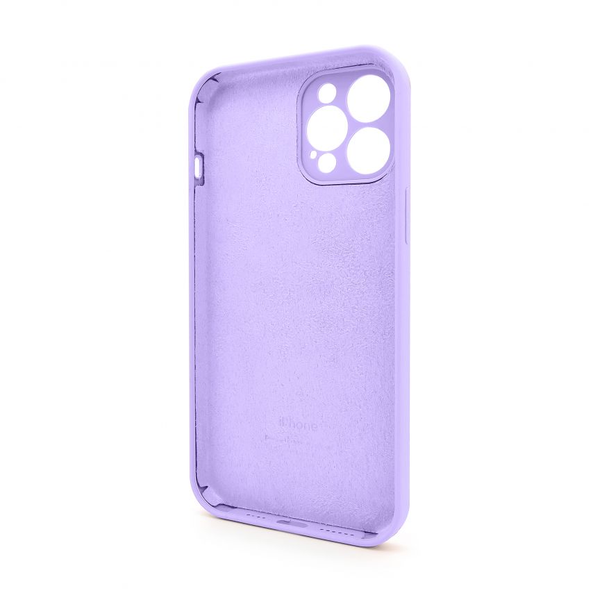 Чехол Full Silicone Case для Apple iPhone 12 Pro Max lilac (39) закрытая камера
