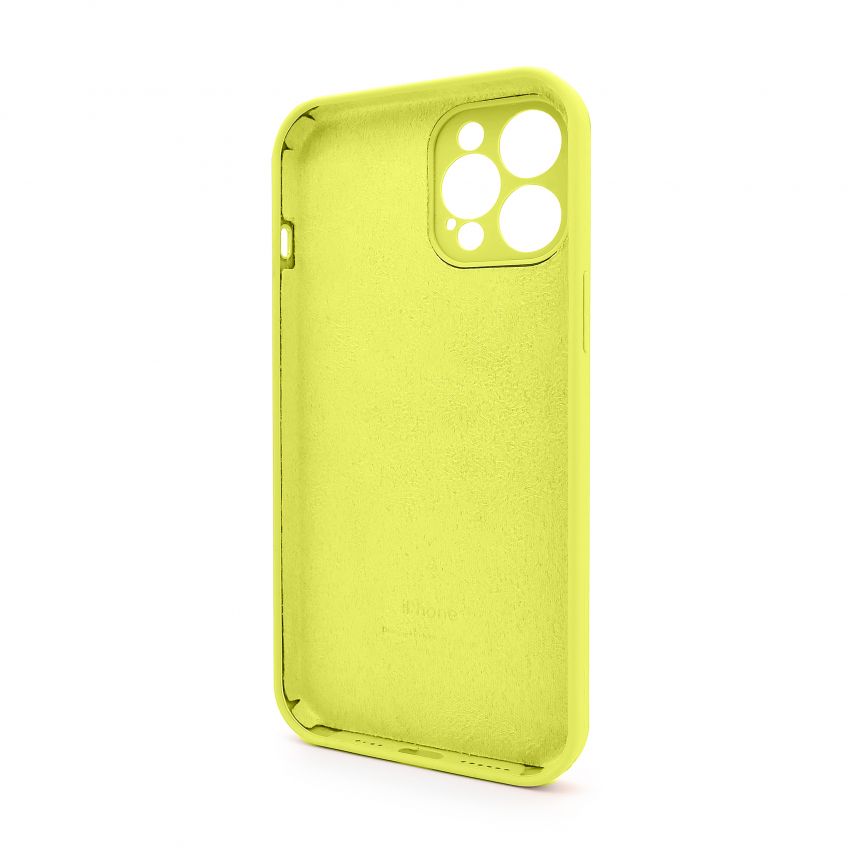 Чохол Full Silicone Case для Apple iPhone 12 Pro Max flash lime (41) закрита камера