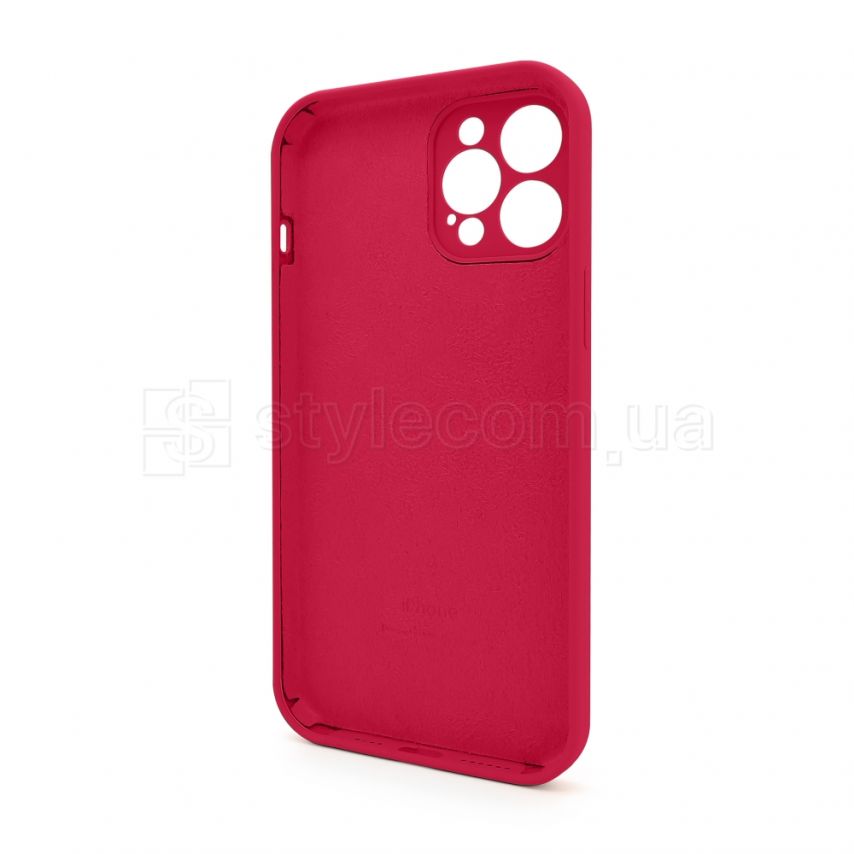 Чохол Full Silicone Case для Apple iPhone 12 Pro Max rose red (37) закрита камера