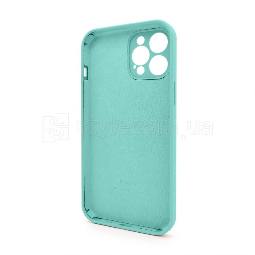 Чехол Full Silicone Case для Apple iPhone 12 Pro Max sea blue (21) закрытая камера
