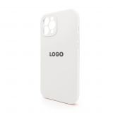 Чехол Full Silicone Case для Apple iPhone 12 Pro Max white (09) закрытая камера