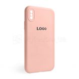 Чехол Full Silicone Case для Apple iPhone X, Xs light pink (12) закрытая камера - купить за 200.00 грн в Киеве, Украине