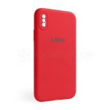 Чохол Full Silicone Case для Apple iPhone X, Xs red (14) закрита камера