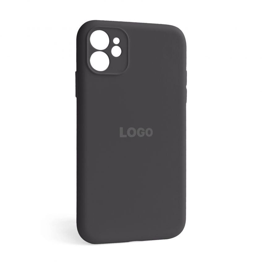 Чохол Full Silicone Case для Apple iPhone 12 dark grey (15) закрита камера