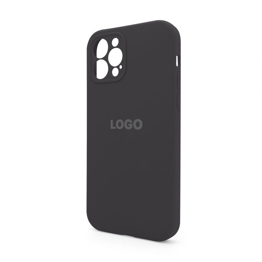 Чохол Full Silicone Case для Apple iPhone 12 Pro dark grey (15) закрита камера
