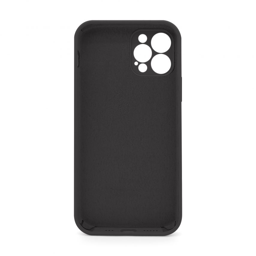 Чохол Full Silicone Case для Apple iPhone 12 Pro dark grey (15) закрита камера
