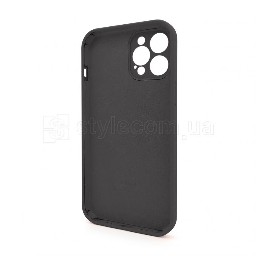Чехол Full Silicone Case для Apple iPhone 12 Pro Max dark grey (15) закрытая камера
