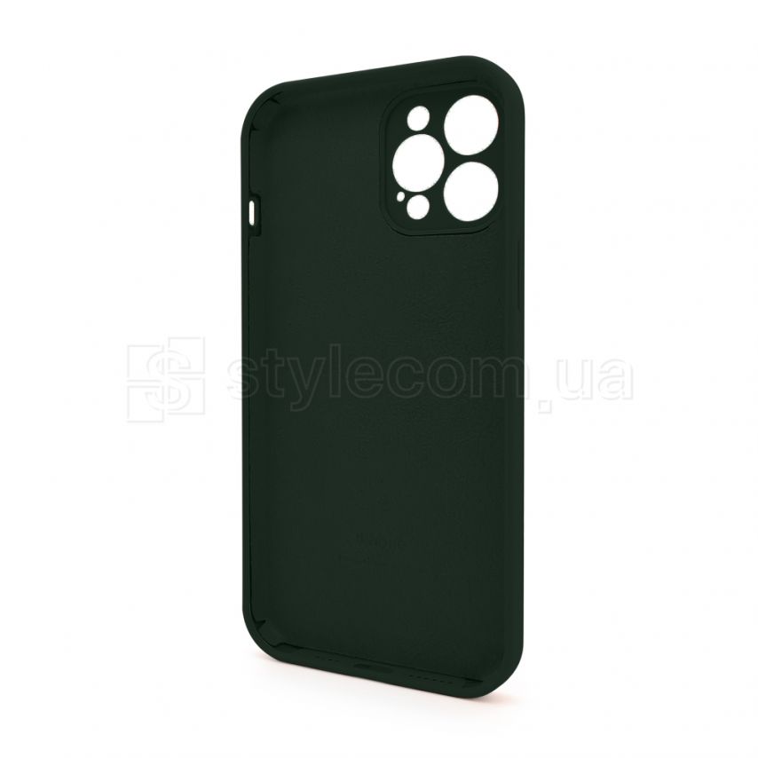 Чехол Full Silicone Case для Apple iPhone 12 Pro Max atrovirens green (54) закрытая камера
