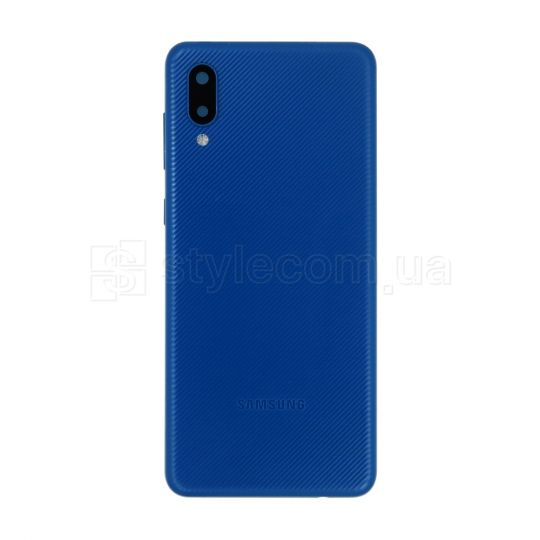 Корпус для Samsung Galaxy A02/A022 (2021) blue High Quality