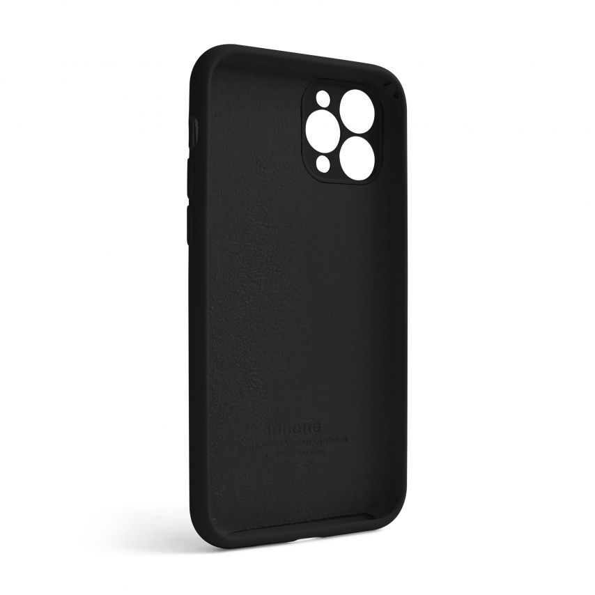 Чехол Full Silicone Case для Apple iPhone 11 Pro black (18) закрытая камера