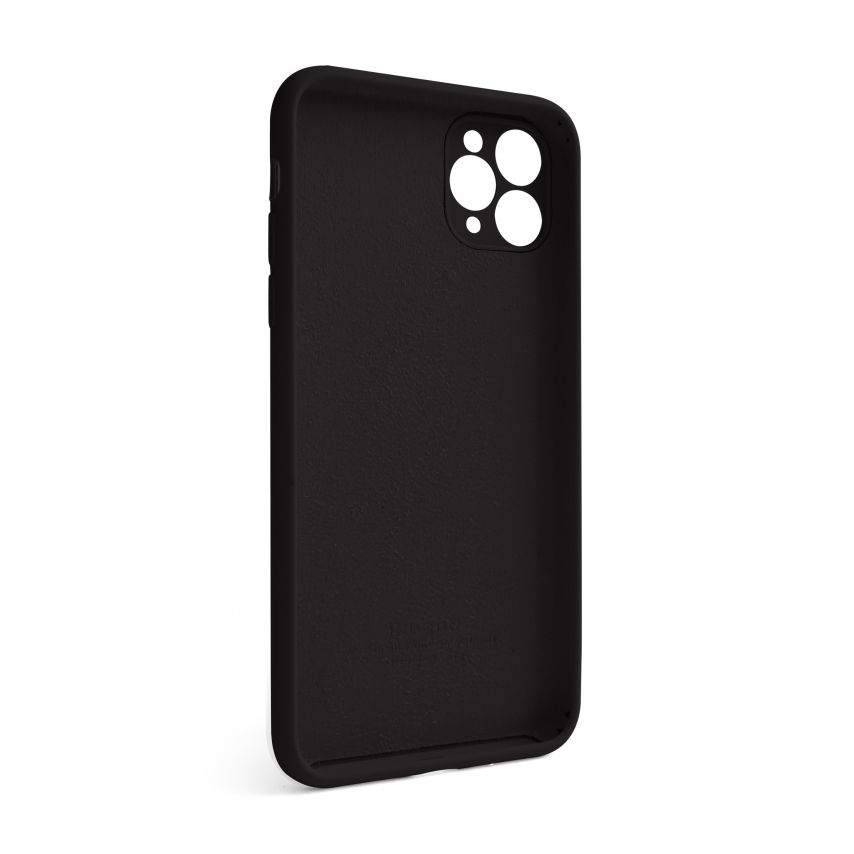 Чехол Full Silicone Case для Apple iPhone 11 Pro Max black (18) закрытая камера