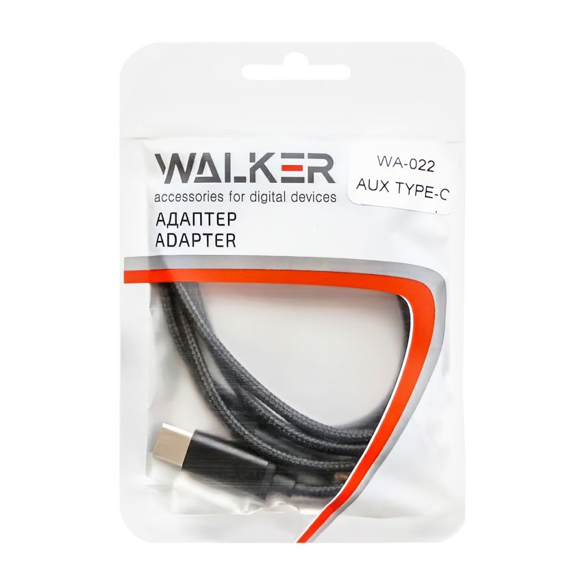 Аудиокабель WALKER WA-022 Type-C to AUX 3.5мм