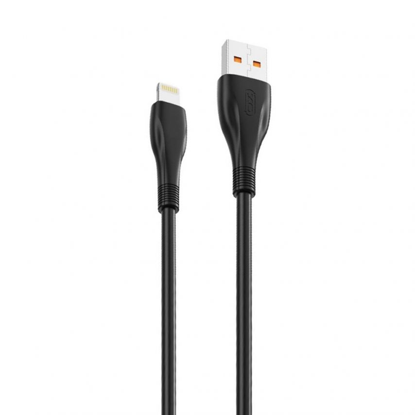 Кабель USB XO NB185 Lightning Quick Charge 6A black