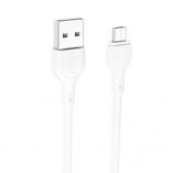Кабель USB XO NB200 Micro Quick Charge 2.1A white - купить за 61.12 грн в Киеве, Украине