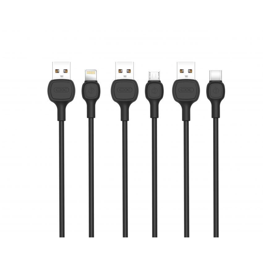 Кабель USB XO NB169 Micro Quick Charge 2A black