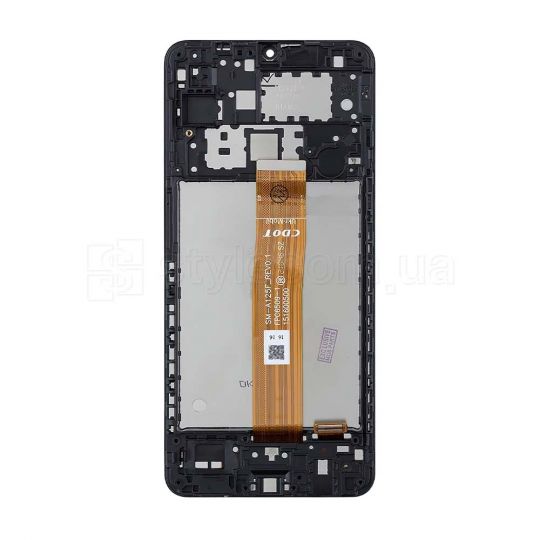 Дисплей (LCD) для Samsung Galaxy A12/A125 (2020) с тачскрином и рамкой black Original Quality