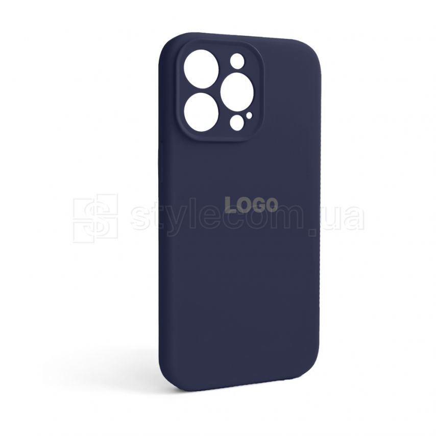 Чохол Full Silicone Case для Apple iPhone 13 Pro dark blue (08) закрита камера