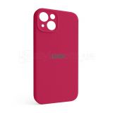 Чохол Full Silicone Case для Apple iPhone 13 rose red (37) закрита камера