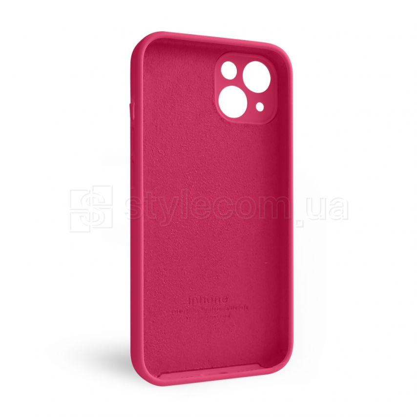 Чехол Full Silicone Case для Apple iPhone 13 rose red (37) закрытая камера