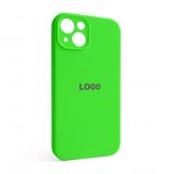 Чохол Full Silicone Case для Apple iPhone 13 shiny green (40) закрита камера