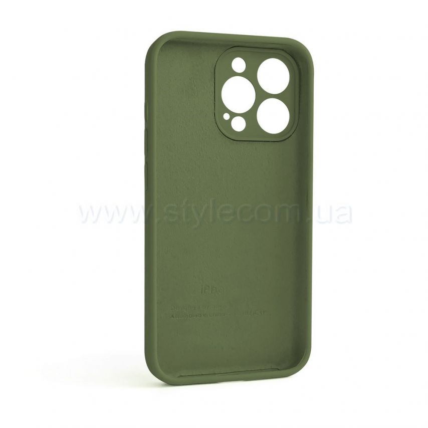 Чохол Full Silicone Case для Apple iPhone 13 Pro army green (45) закрита камера