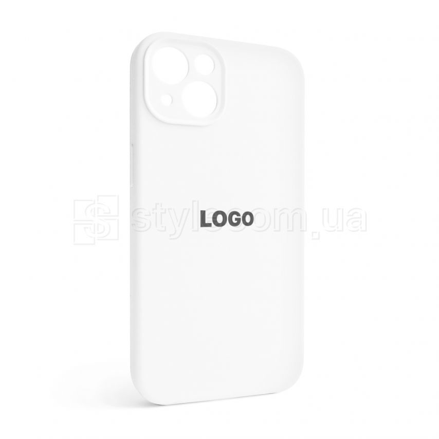 Чехол Full Silicone Case для Apple iPhone 13 white (09) закрытая камера