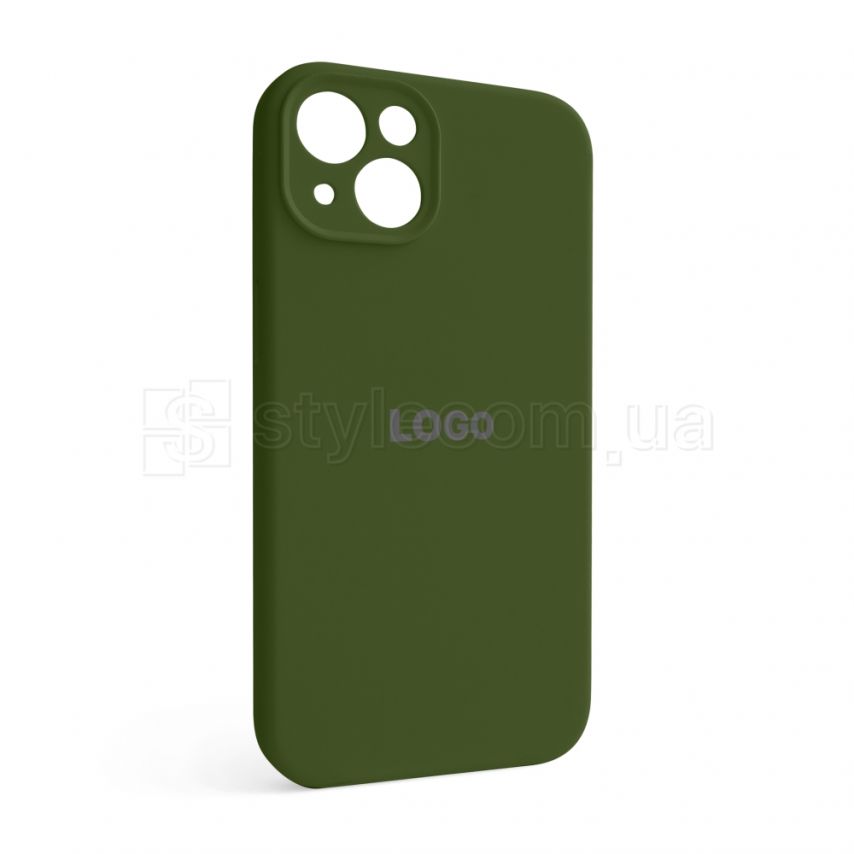 Чехол Full Silicone Case для Apple iPhone 13 army green (45) закрытая камера