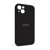 Чохол Full Silicone Case для Apple iPhone 13 black (18) закрита камера