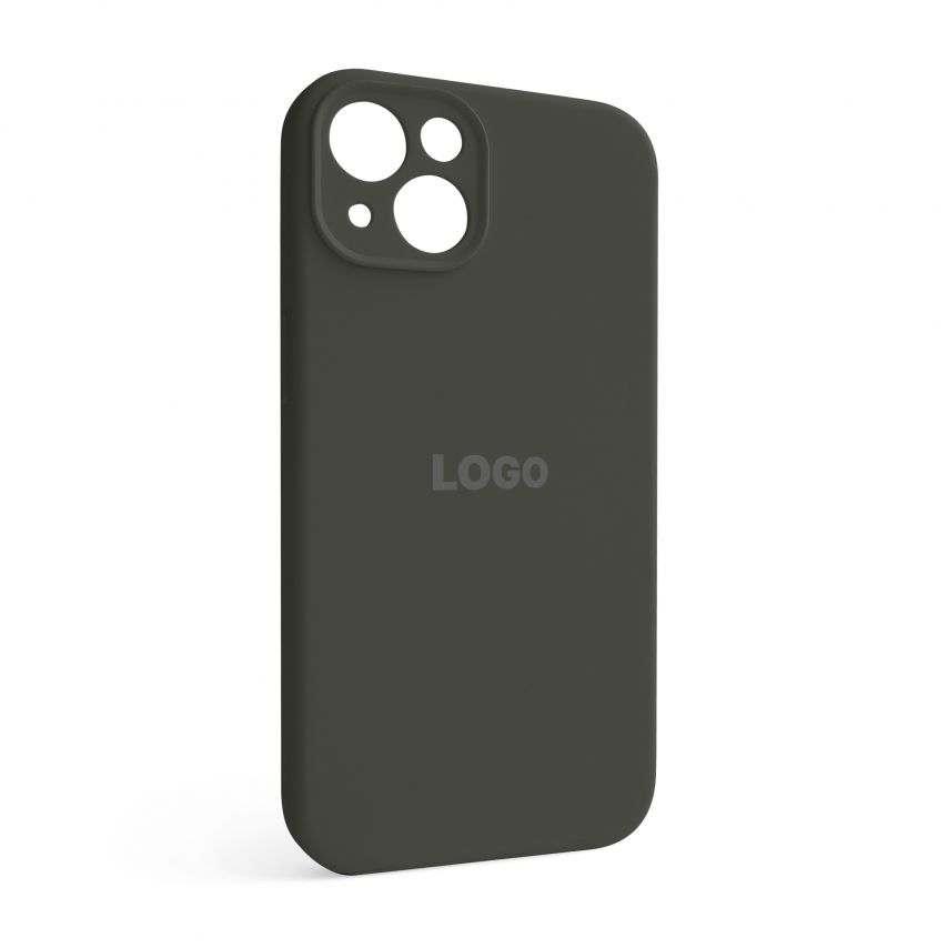 Чохол Full Silicone Case для Apple iPhone 13 dark olive (35) закрита камера