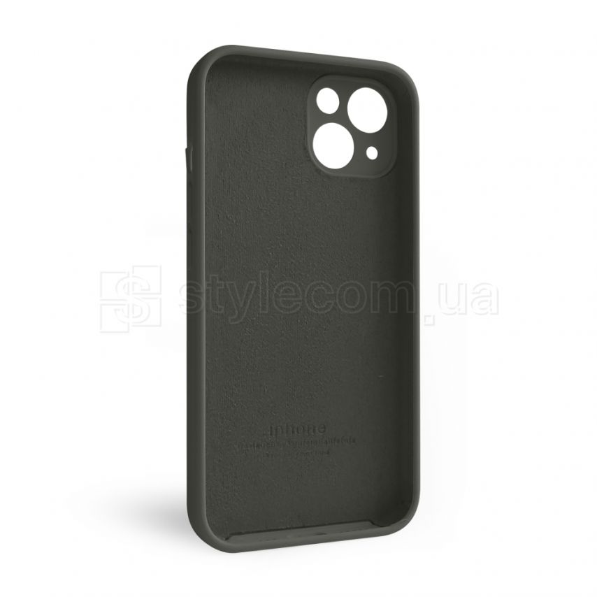 Чехол Full Silicone Case для Apple iPhone 13 dark olive (35) закрытая камера