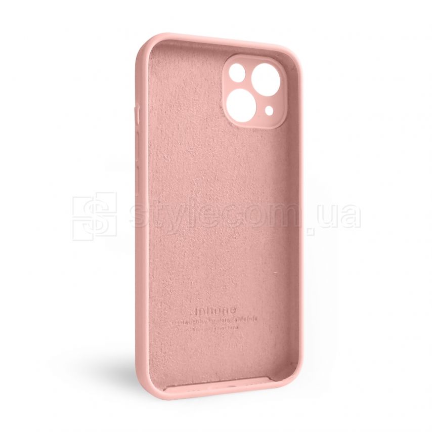 Чехол Full Silicone Case для Apple iPhone 13 light pink (12) закрытая камера