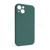 Чехол Full Silicone Case для Apple iPhone 13 pine green (55) закрытая камера