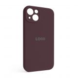 Чохол Full Silicone Case для Apple iPhone 13 plum (57) закрита камера