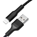 Кабель USB XO NB51 Lightning 2.1A black - купити за 51.38 грн у Києві, Україні