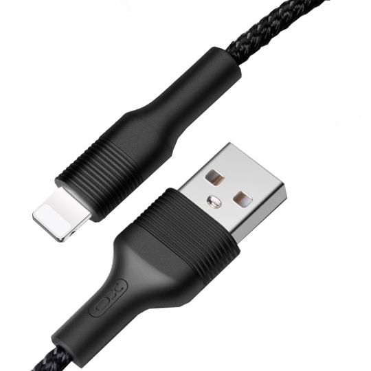 Кабель USB XO NB51 Lightning 2.1A black