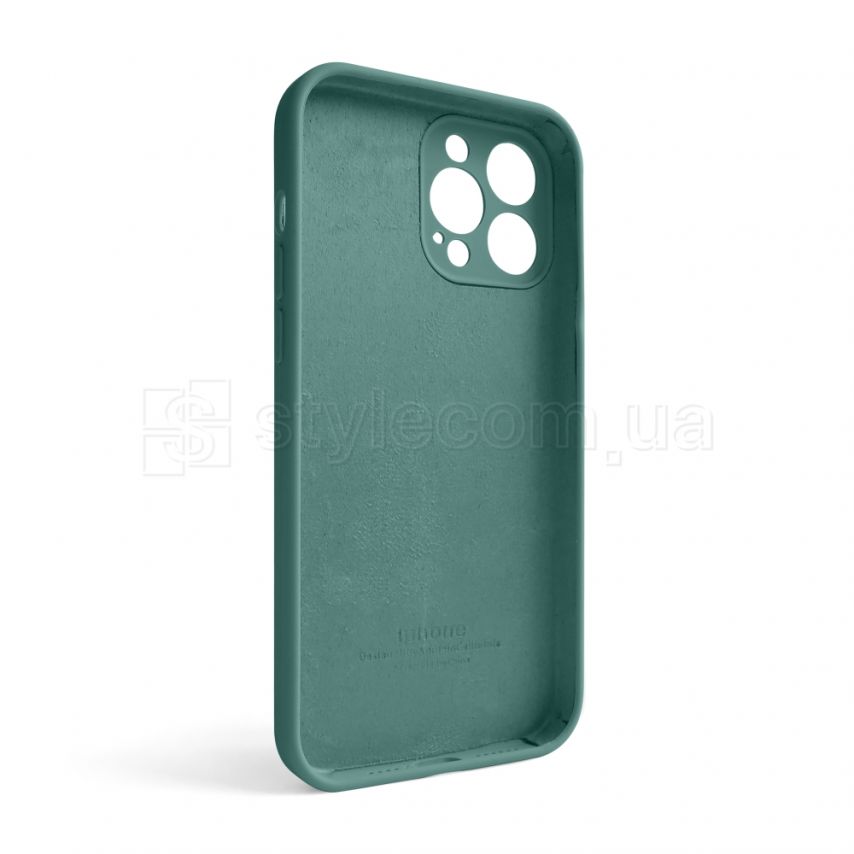 Чехол Full Silicone Case для Apple iPhone 13 Pro Max pine green (55) закрытая камера
